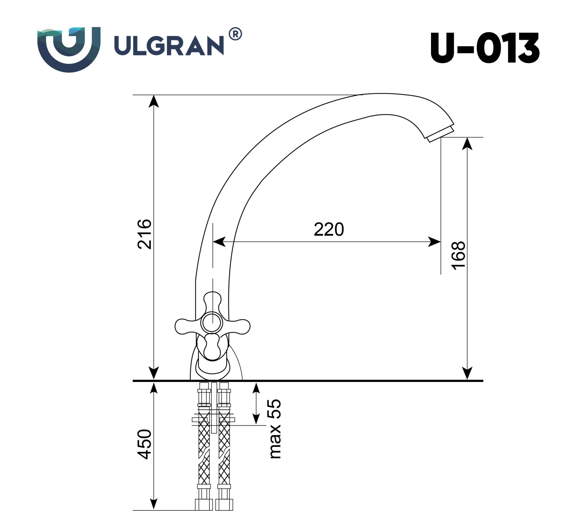 Смеситель ULGRAN U-013